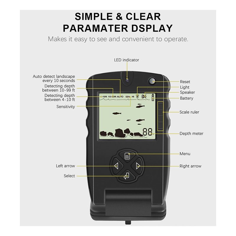 Новый портативный эхолот для р – обзор и цена Fish Finder Transducer
