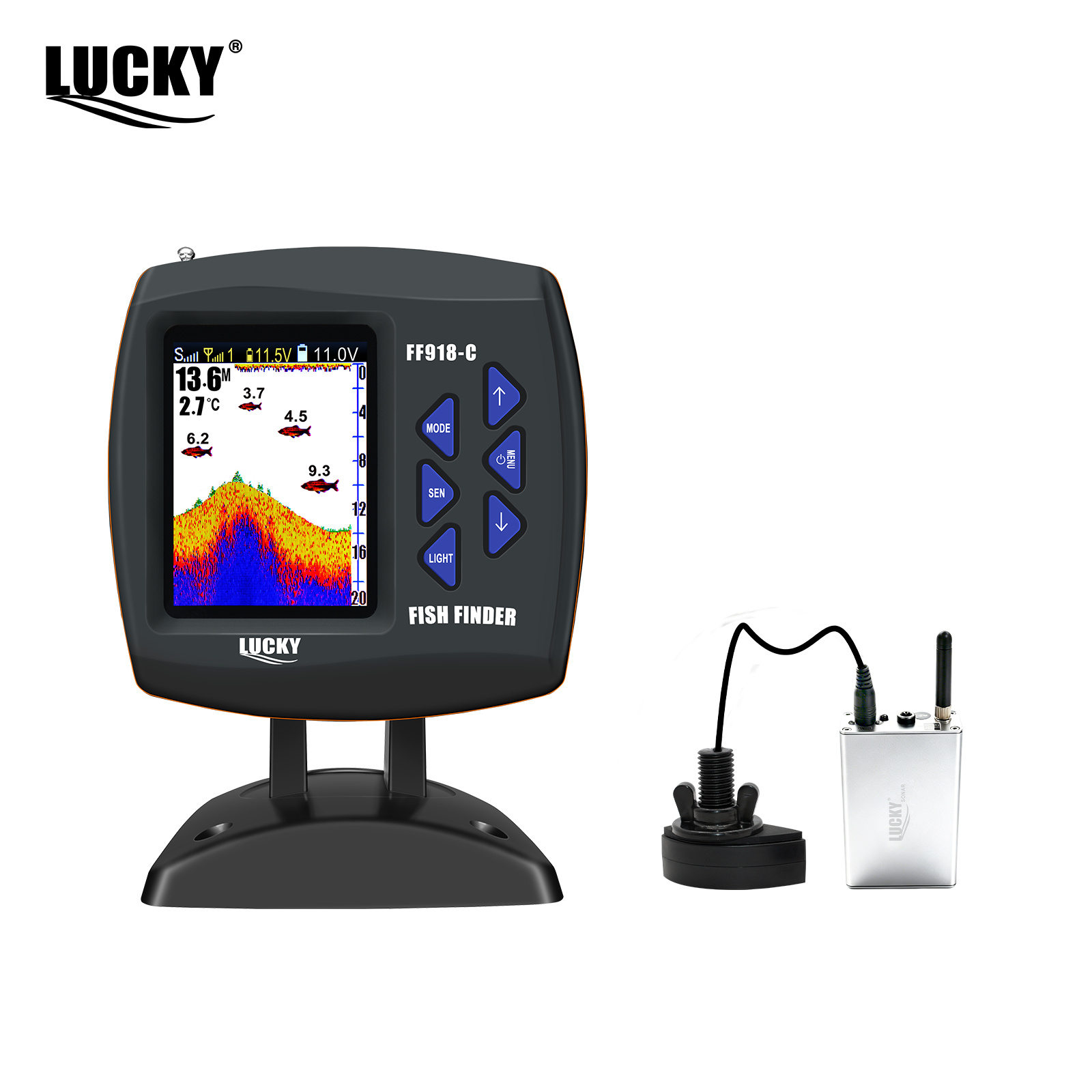 Беспроводной эхолот Lucky FF91 – обзор и цена Fish Finder Transducer
