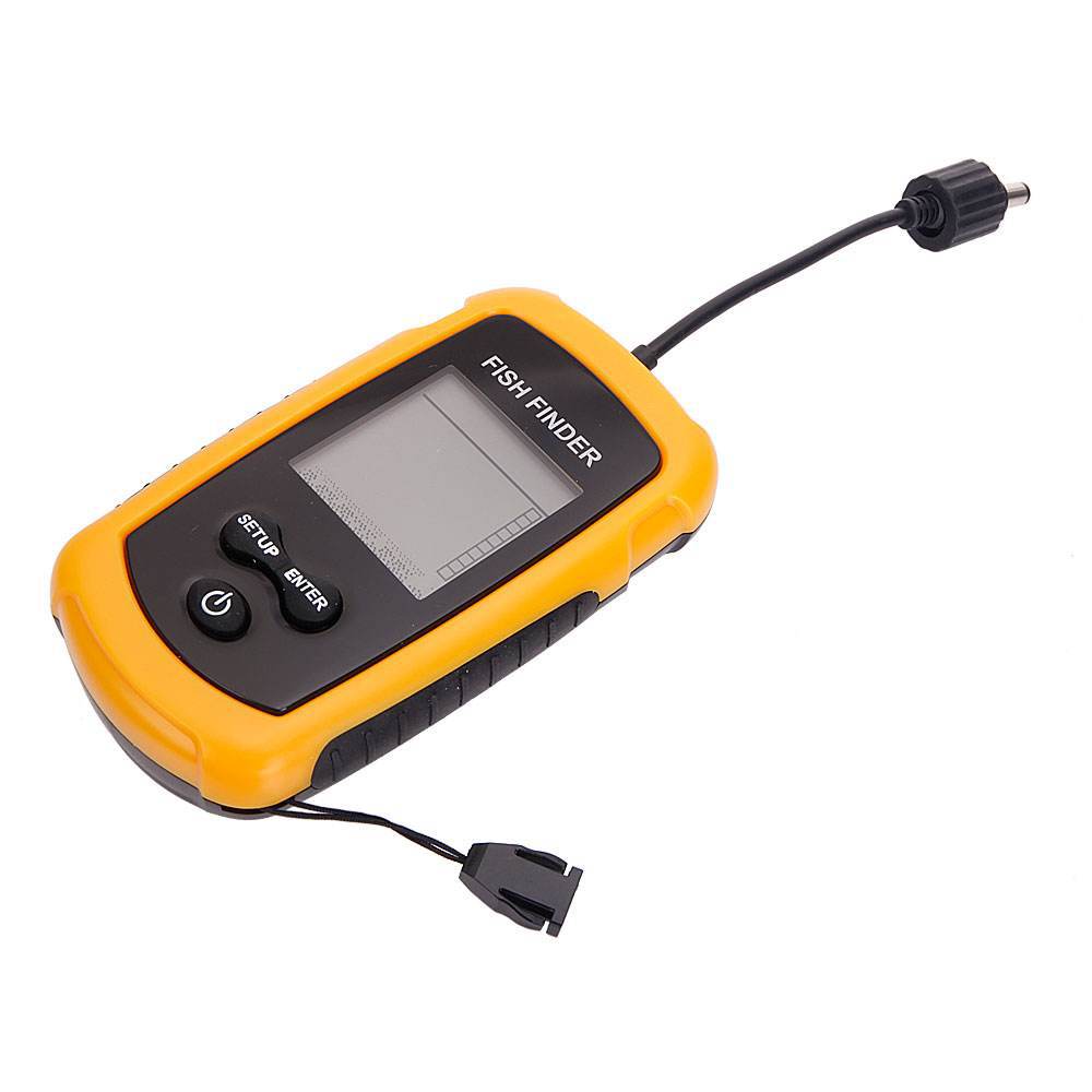 Портативный эхолот-глубиномер  – обзор и цена Fish Finder Transducer