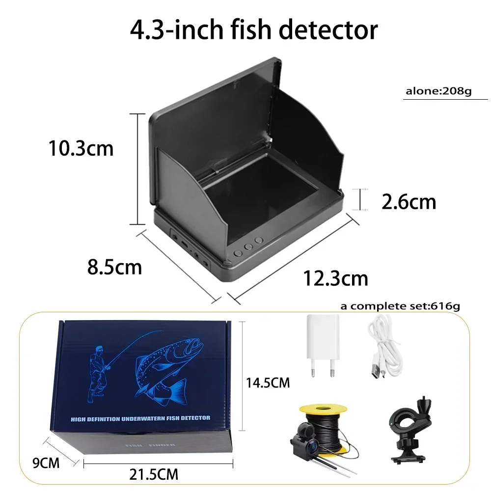 YS43A 4,3-дюймовый детектор ры – обзор и цена Fish Finder Battery